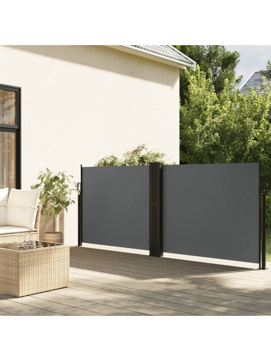 Izvelkams sānu aizslietnis, antracītpelēks, 140x600 cm