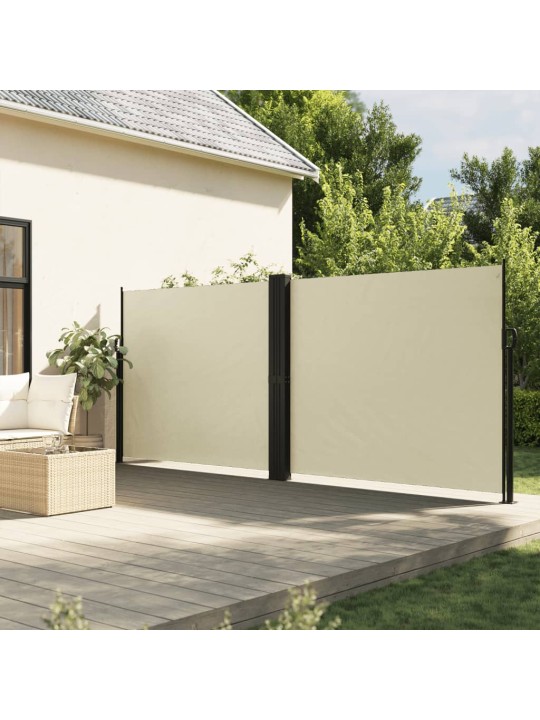 Izvelkams sānu aizslietnis, krēmkrāsas, 160x600 cm
