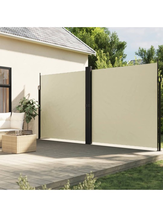 Izvelkama sānu markīze, krēmkrāsas, 200x600 cm