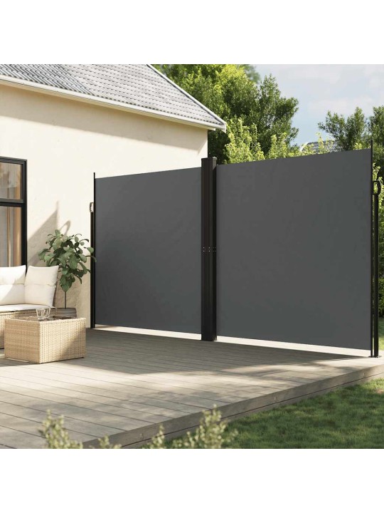 Izvelkama sānu markīze, antracītpelēka, 200x600 cm