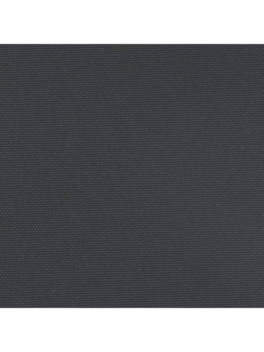 Izvelkama sānu markīze, melna, 140x1200 cm