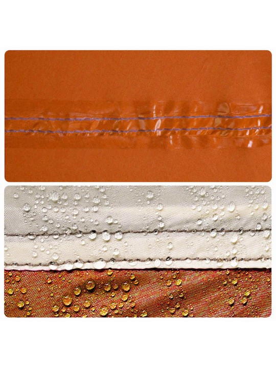 Pārģērbšanās telts, pelēka, oranža, ūdensnecaurlaidīga