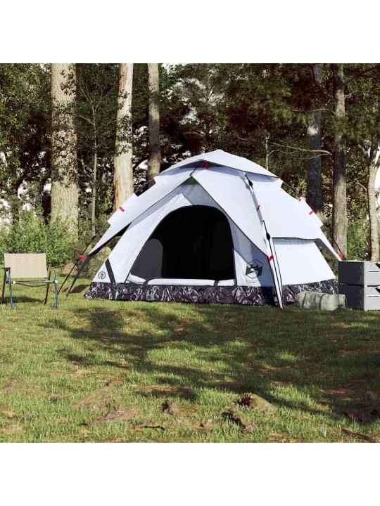 Kempinga telts 5 personām, balta, aptumšojošs audums