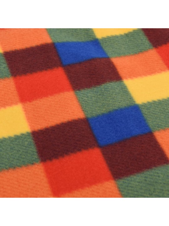 Piknika sega, salokāma, krāsaina, 200x150 cm, samts