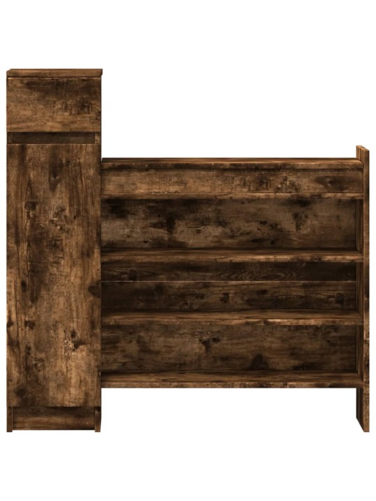 Apavu plaukts, koka krāsa, 100,5x28x100 cm, inženierijas koks