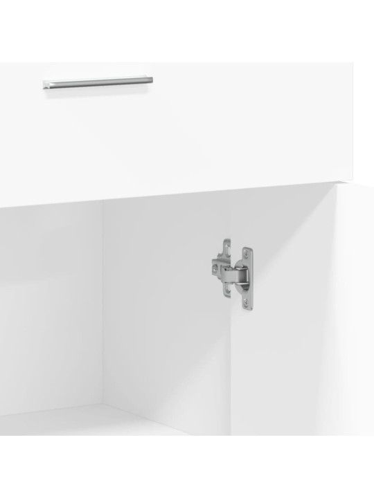Kumode, balta, 60x30x84 cm, inženierijas koks