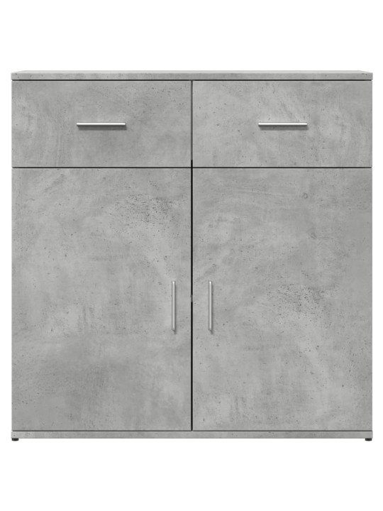 Kumode, betona pelēka, 79x38x80 cm, inženierijas koks