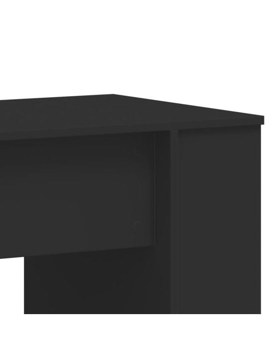 Rakstāmgalds, melns, 140x50x75 cm, inženierijas koks