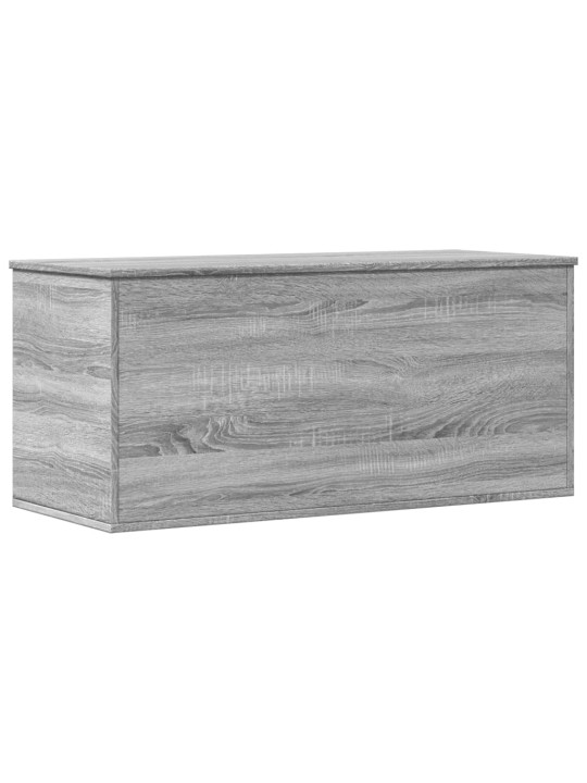 Uzglabāšanas kaste, 100x42x46 cm, inženierijas koks, pelēka