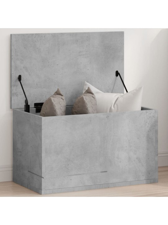 Uzglabāšanas kaste, betonpelēka, 60x35x35 cm, inženierijas koks