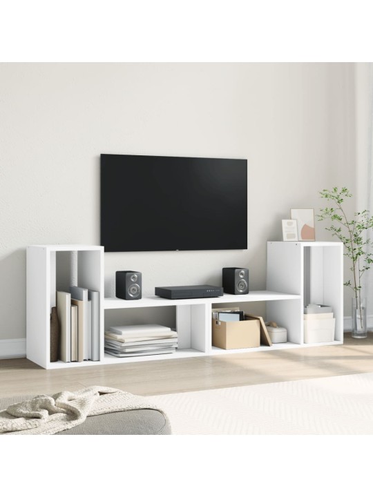 Tv skapīši, 2 gb., 75x30x50 cm, balti, inženierijas koks