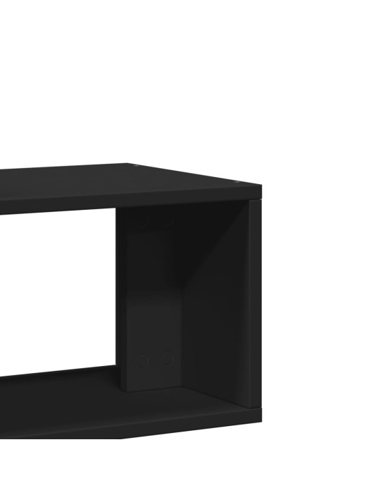 Tv skapīši, 2 gab., 75x30x50 cm, inženierijas koks, melni