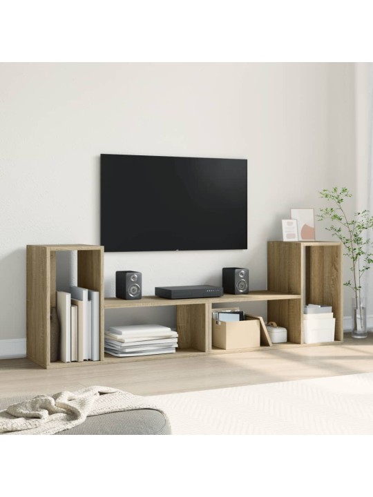 Tv skapīši, 2 gab., 75x30x50 cm, ozola, inženierijas koks