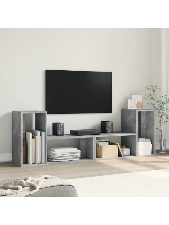Tv skapīši, 2 gb., 75x30x50 cm, betonpelēki, inženierijas koks