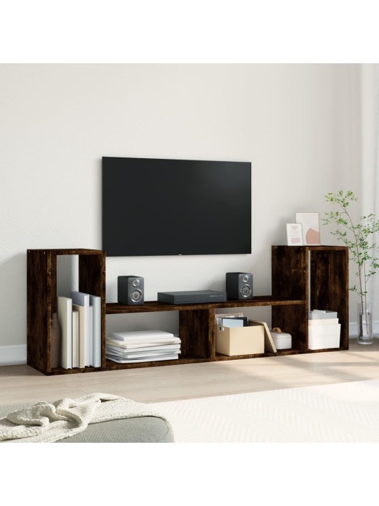 Tv skapīši, 2 gab., koka krāsa, 75x30x50 cm, inženierijas koks