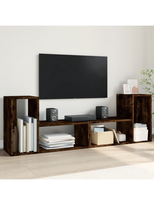 Tv skapīši, 2 gab., koka krāsa, 75x30x50 cm, inženierijas koks