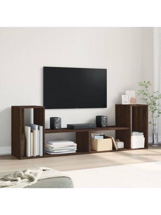 Tv skapīši, 2 gab., brūna ozola, 75x30x50 cm, inženierijas koks