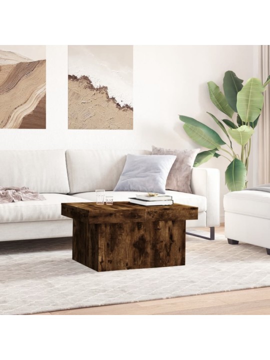 Kafijas galdiņš, ozolkoka krāsa, 80x55x40 cm, inženierijas koks