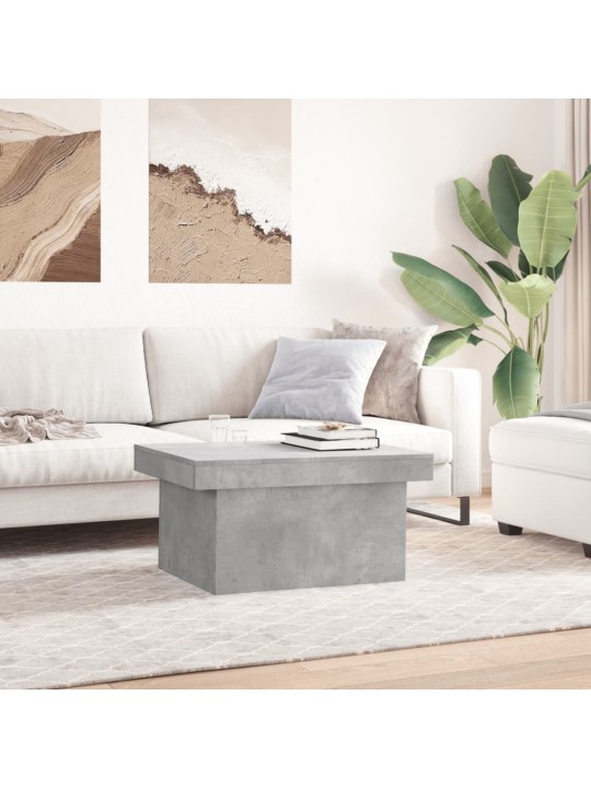 Kafijas galdiņš, betonpelēks, 100x55x40 cm, inženierijas koks