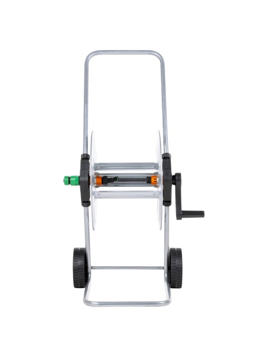 Šļūtenes spoles ratiņi 50 m 1/2", 35 m 3/4" šļūtenei, tērauds