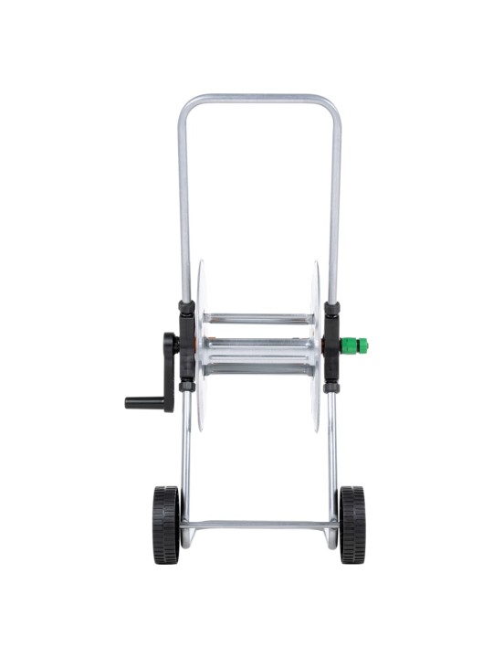 Šļūtenes spoles ratiņi 50 m 1/2", 35 m 3/4" šļūtenei, tērauds