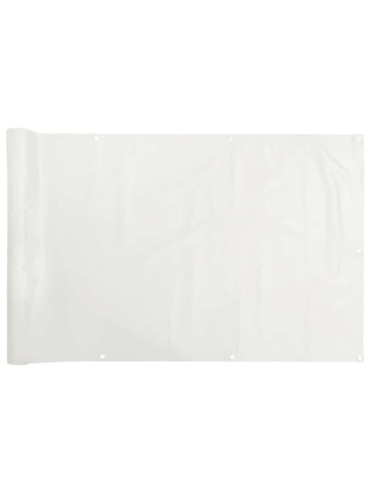 Balkona aizslietnis, pvc, 700x75 cm, balts