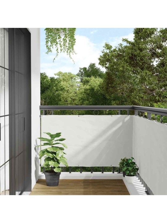 Balkona aizslietnis, pvc, 700x75 cm, balts