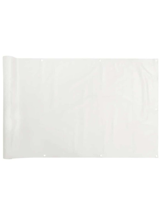 Balkona aizslietnis, pvc, 1000x75 cm, balts