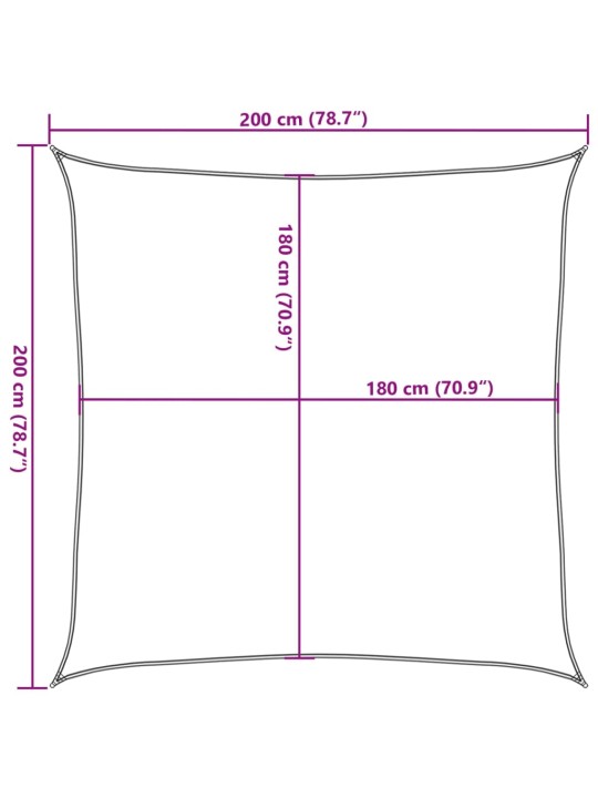 Saulessargs, 160 g/m², kvadrāta, gaiši pelēki, 2x2 m, hdpe