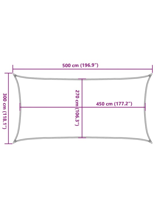 Saulessargs, 160 g/m², taisnstūra, gaiši pelēks, 3x5 m, hdpe