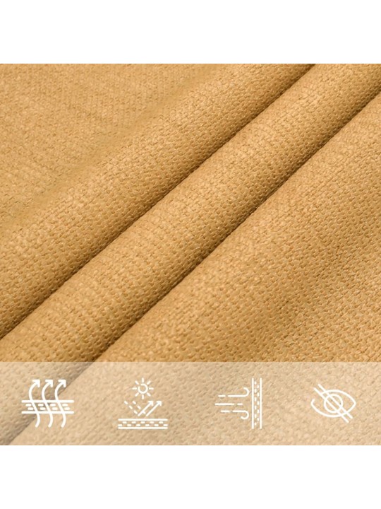 Saulessargs, 160 g/m², taisnstūra, smilšu krāsa, 2,5x4 m, hdpe