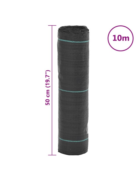 Augsnes pārsegs, melns, 0,5x10 m, pp