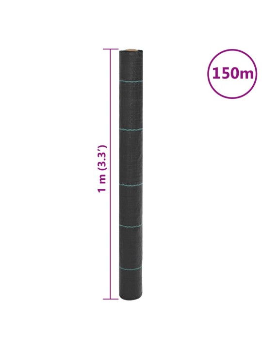 Augsnes pārsegs, melns, 1x150 m, pp
