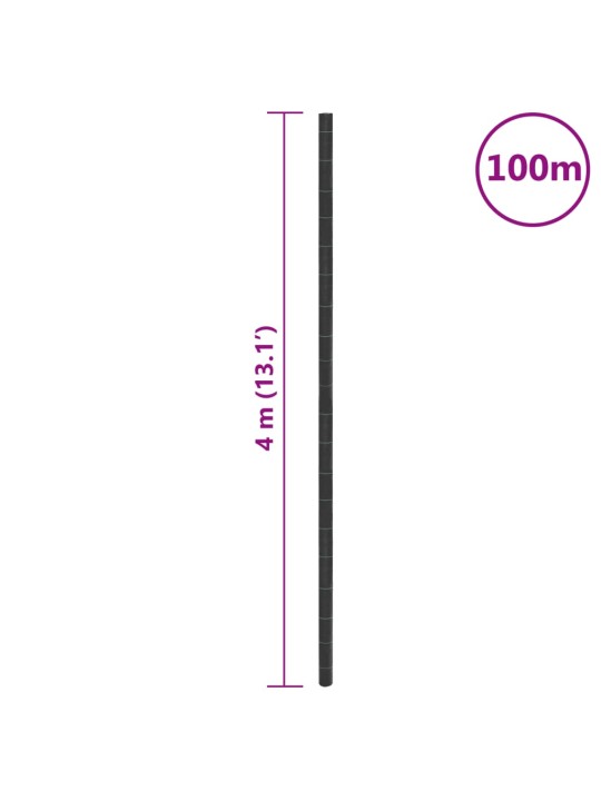 Augsnes pārsegs, melns, 4x100 m, pp
