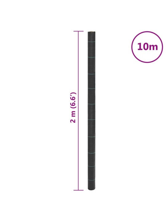 Augsnes pārsegs, melns, 2x10 m, pp