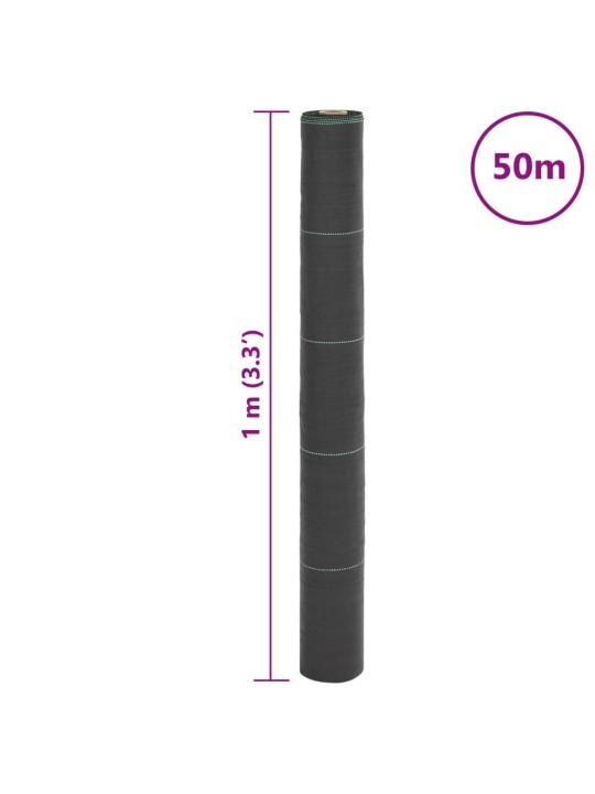 Augsnes pārsegs, melns, 1x50 m, pp