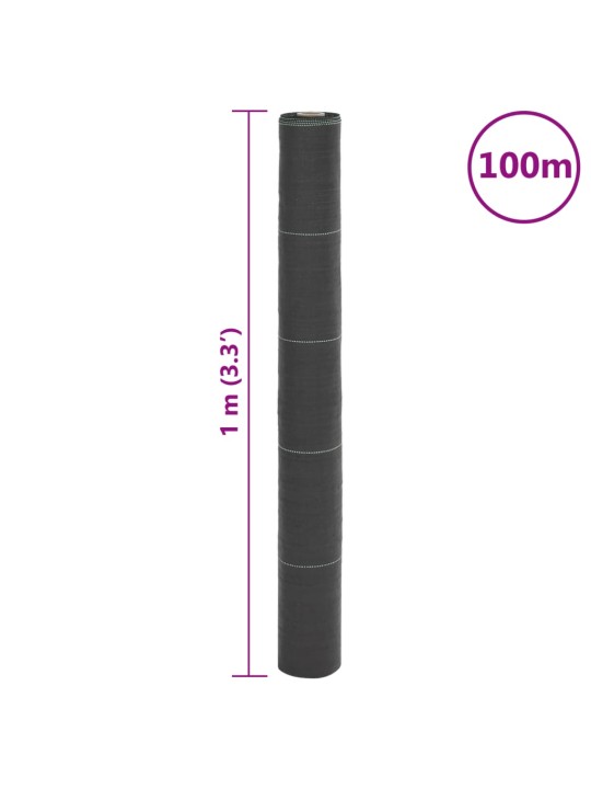Augsnes pārsegs, melns, 1x100 m, pp