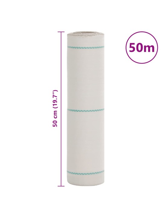 Augsnes pārsegs, balts, 0,5x50 m, pp