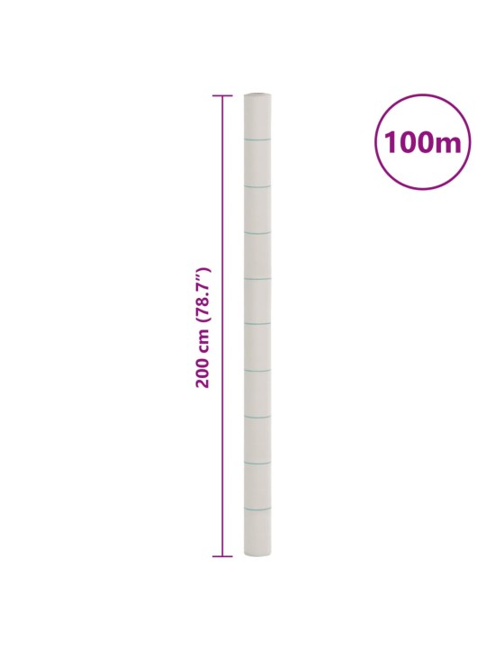 Augsnes pārsegs, balts, 2x100 m, pp