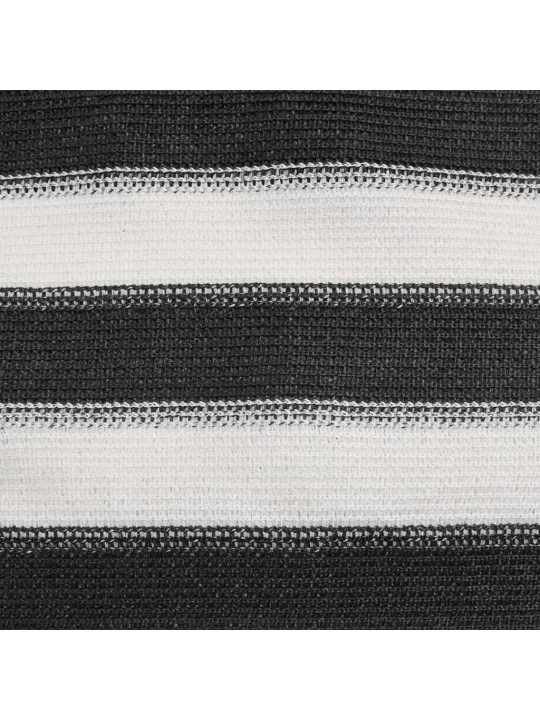 Norobežojošais tīkls antracītpelēks balts 1,2x10 m hdpe 75 g/m²
