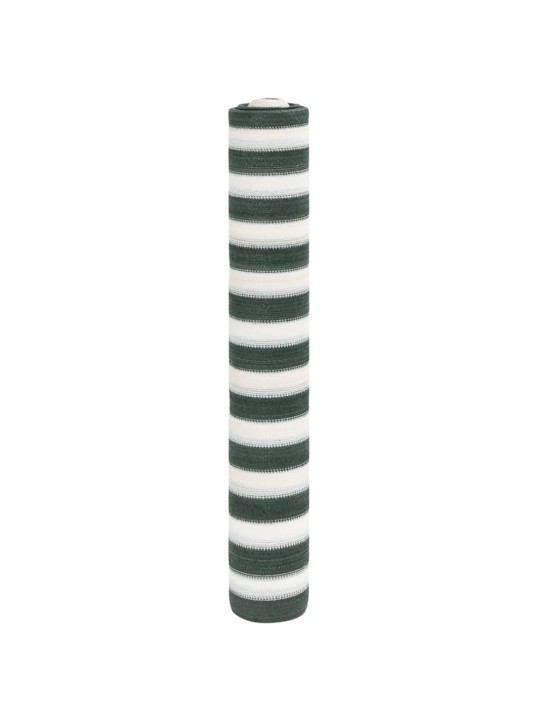 Norobežojošais tīkls zaļš un balts 1,8x10 m hdpe 75 g/m²
