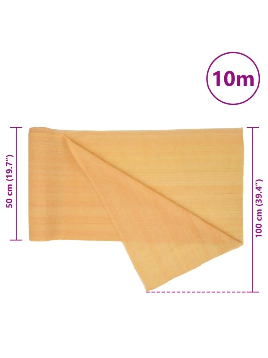 Norobežojošais tīkls, smilšu krāsa, 1x10 m, hdpe, 195 g/m²