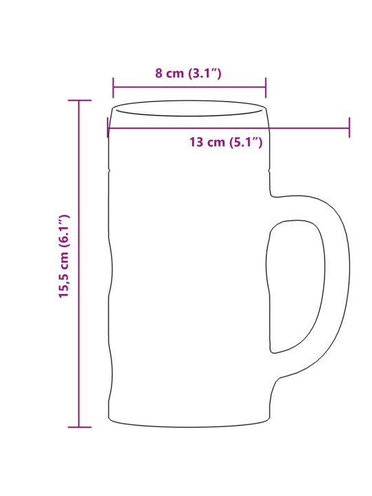 Alus kausi ar rokturi, 6 gab., 500 ml