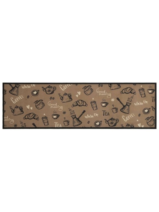 Virtuves paklājs, mazgājams, ar uzrakstu, 45x150 cm, samts