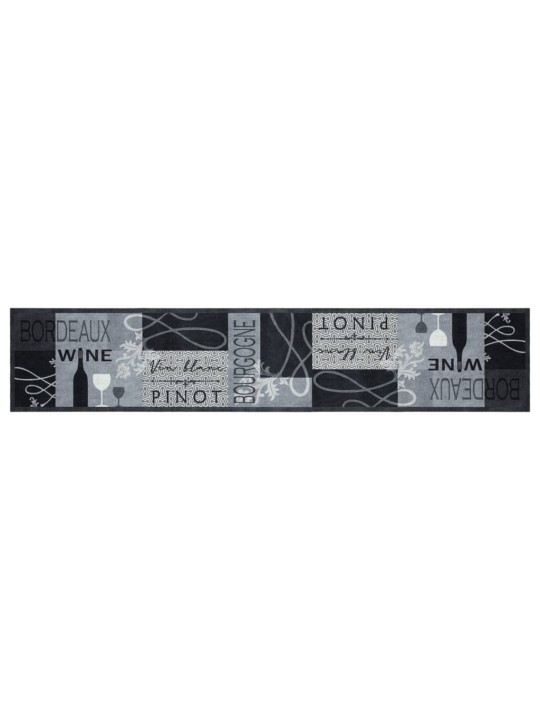 Virtuves paklājs, mazgājams, vīna apdruka, 60x300 cm , samts