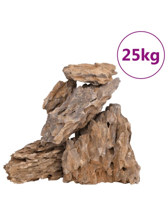 Pūķu akmeņi, 25 kg, krāsains, 10-30 cm