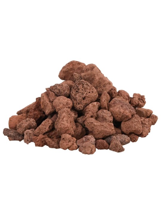 Vulkāniskie ieži, 10 kg, sarkani, 1-2 cm