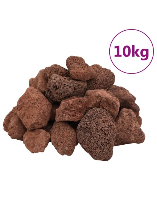 Vulkāniskie ieži, 10 kg, sarkani, 5-8 cm
