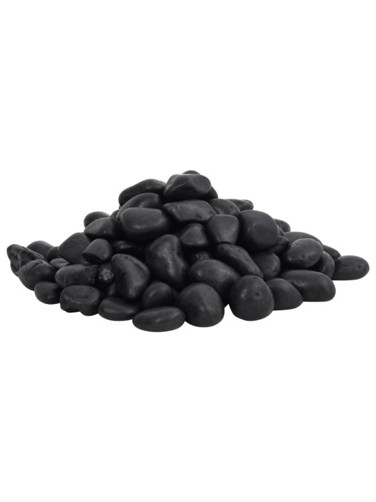 Pulēti oļi, 25 kg, melni, 2-5 cm