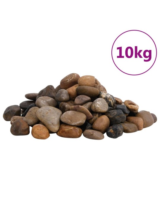 Pulēti oļi, 10 kg, krāsaini, 2-5 cm